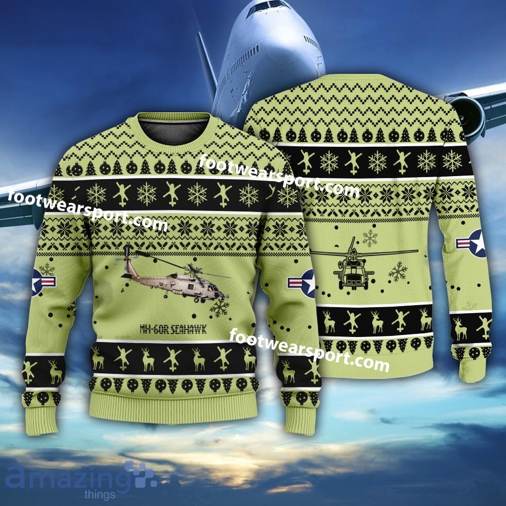 Aircraft MH 60R Seahawk MH60R US Navy Christmas Sweater For Men Women image Aircraft MH-60R Seahawk MH60R US Navy Christmas Sweater For Men Women Product Photo 1