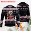 Alabama Crimson Tide Custom Name And Number For Fans Chrismas Ugly Sweater Holiday Gift