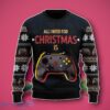 All I Need For Christmas Is Play Game Ugly 3D Sweater Unique Gift