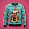 Aloha Santa Claus Play Guitar Xmas Ugly 3D Sweater Unique Gift