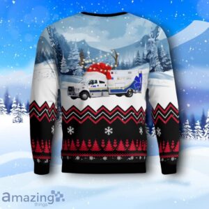 American Medical Response (AMR) George Washington University Hospital AOP Christmas Sweater Product Photo 3