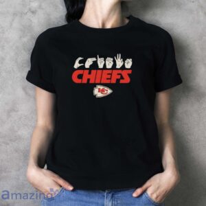 American Sign Language X NFL Kansas City Chiefs shirt image American Sign Language X NFL Kansas City Chiefs shirt - Ladies T-Shirt