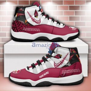 Arizona Cardinals Air Jordan 11 Sneakers Custom Name Sport Team Shoes For Men And Women Product Photo 1