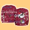 Arizona Cardinals NFL Snoopy and Woodstock Cute Personalized Number Christmas Ugly Sweater New Gift Limited Edition