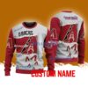 Arizona Diamondbacks MLB Custom Name Christmas Ugly Sweater 3D For Men Women
