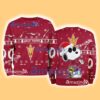 Arizona State NCAA Snoopy and Woodstock Cute Personalized Number Christmas Ugly Sweater New Gift Limited Edition