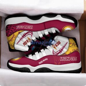 Arizona State Sun Devils Air Jordan 11 Sneakers Custom Name Sport Team Shoes For Men And Women Product Photo 2