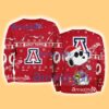 Arizona Wildcats NCAA Snoopy and Woodstock Cute Personalized Number Christmas Ugly Sweater New Gift Limited Edition