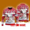 Arizona Wildcats NCAA Snoopy Cute Christmas Ugly Sweater 3D Gift For Fans Custom Name