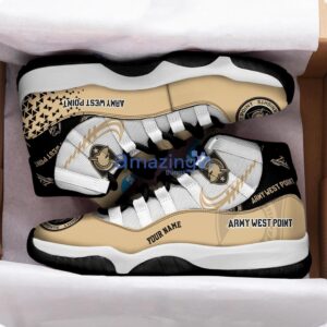Army Black Knights Air Jordan 11 Sneakers Custom Name Sport Team Shoes For Men And Women Product Photo 2