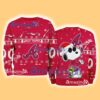Atlanta Braves MLB Snoopy and Woodstock Cute Personalized Number Christmas Ugly Sweater New Gift Limited Edition