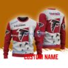 Atlanta Falcons NFL Custom Name Christmas Ugly Sweater 3D For Men Women