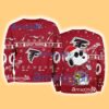 Atlanta Falcons NFL Snoopy and Woodstock Cute Personalized Number Christmas Ugly Sweater New Gift Limited Edition