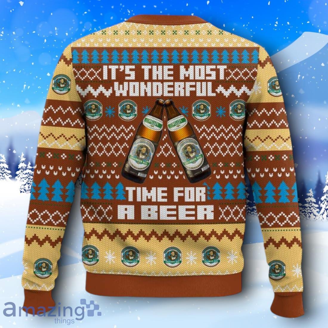 Augustiner Brau It’s The Most Wonderful Time For A Beer Ugly Christmas Sweater New Design image Augustiner Brau It’s The Most Wonderful Time For A Beer Ugly Christmas Sweater New Design Product Photo 2