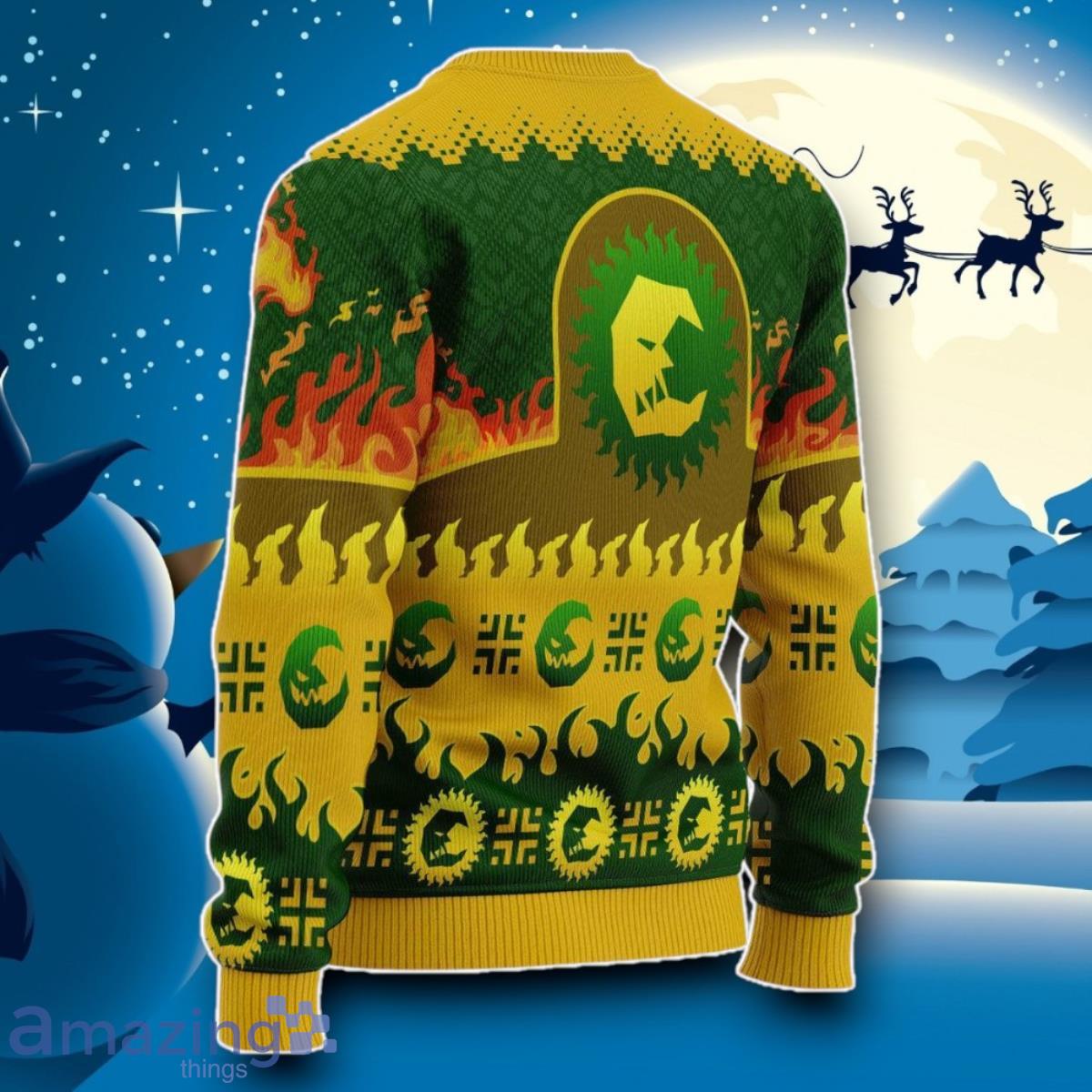Bad Moon Orks Iconic Ugly Christmas 3D Sweater Impressive Gift image Bad Moon Orks Iconic Ugly Christmas 3D Sweater Impressive Gift Product Photo 2