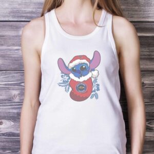 Baltimore Ravens Christmas Stitch In The Sock Funny Christmas NFL T-Shirt - White Ladies Tank Top