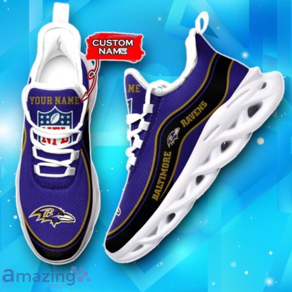 Baltimore Ravens Custom Name Max Soul Shoes Luxury Gift Product Photo 1