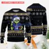 Baltimore Ravens Team Logo Ugly Chrismas Ugly Sweater Custom Name And Number For Fans