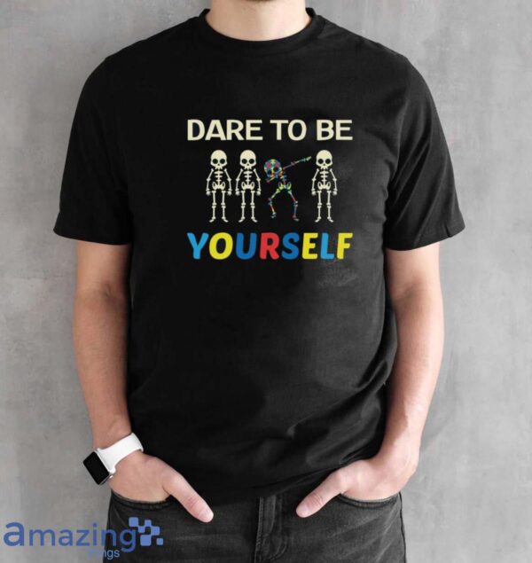 Be Yourself Autism Shirt, Be Yourself T-Shirt, Autism Awareness Shirt - Black Unisex T-Shirt