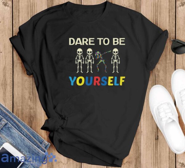 Be Yourself Autism Shirt, Be Yourself T-Shirt, Autism Awareness Shirt - Black T-Shirt