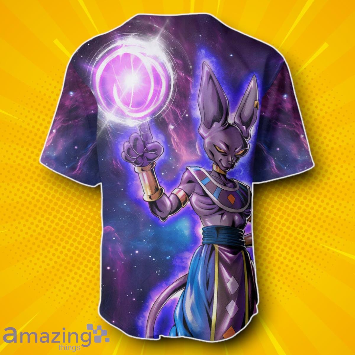 Beerus Baseball Jersey Dragon Ball Unique Gift image Beerus Baseball Jersey Dragon Ball Unique Gift Product Photo 2