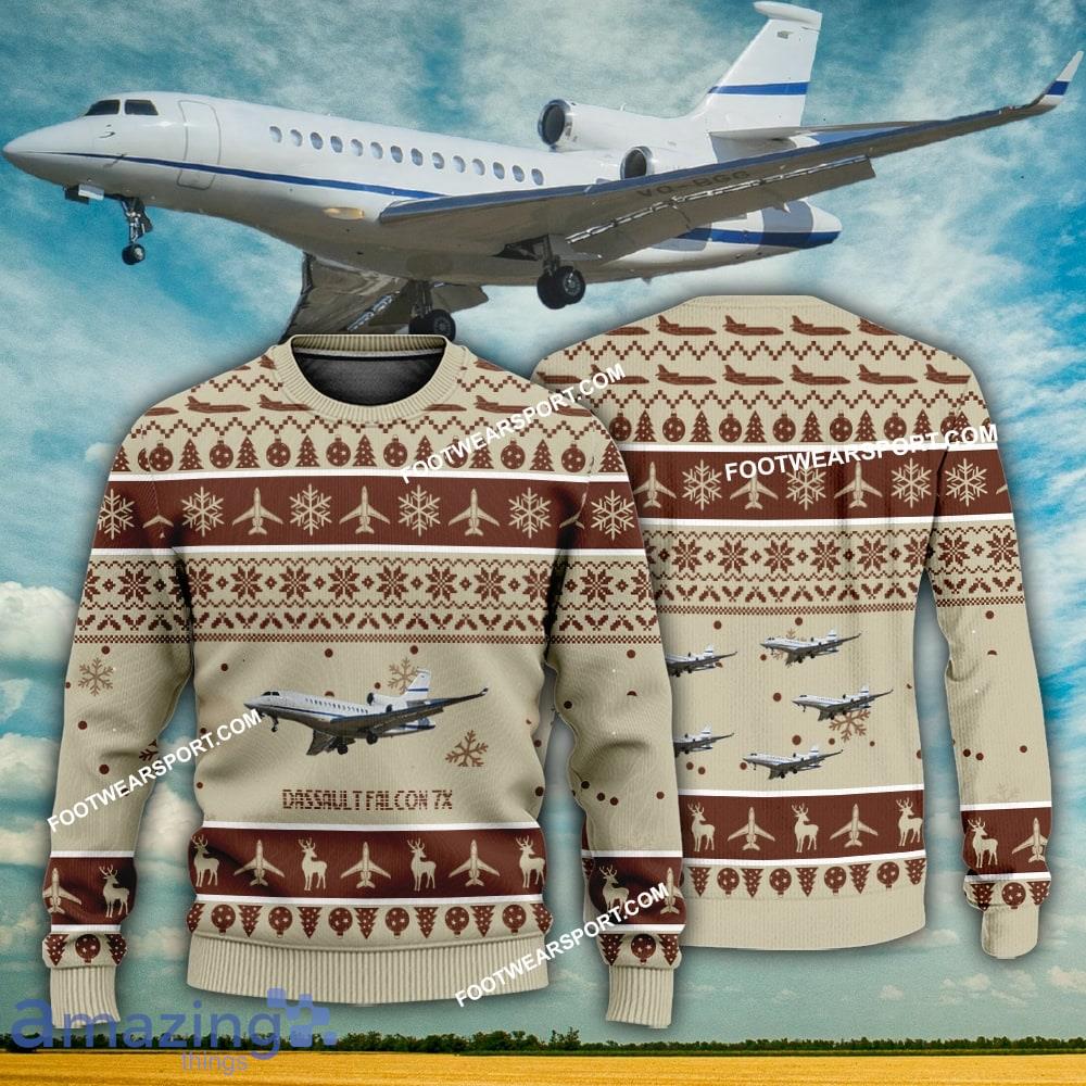 BEST Dassault Falcon 7X Aircraft 3D Sweater Gift For Adult image BEST Dassault Falcon 7X Aircraft 3D Sweater Gift For Adult - BEST Dassault Falcon 7X Aircraft 3D Sweater Gift For Adult