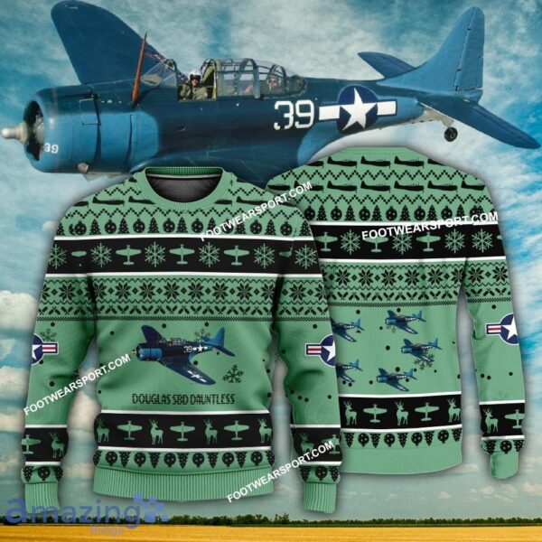 BEST Douglas SBD Dauntless Aircraft US Navy 3D Sweater For Men Women - BEST Douglas SBD Dauntless Aircraft US Navy 3D Sweater For Men Women