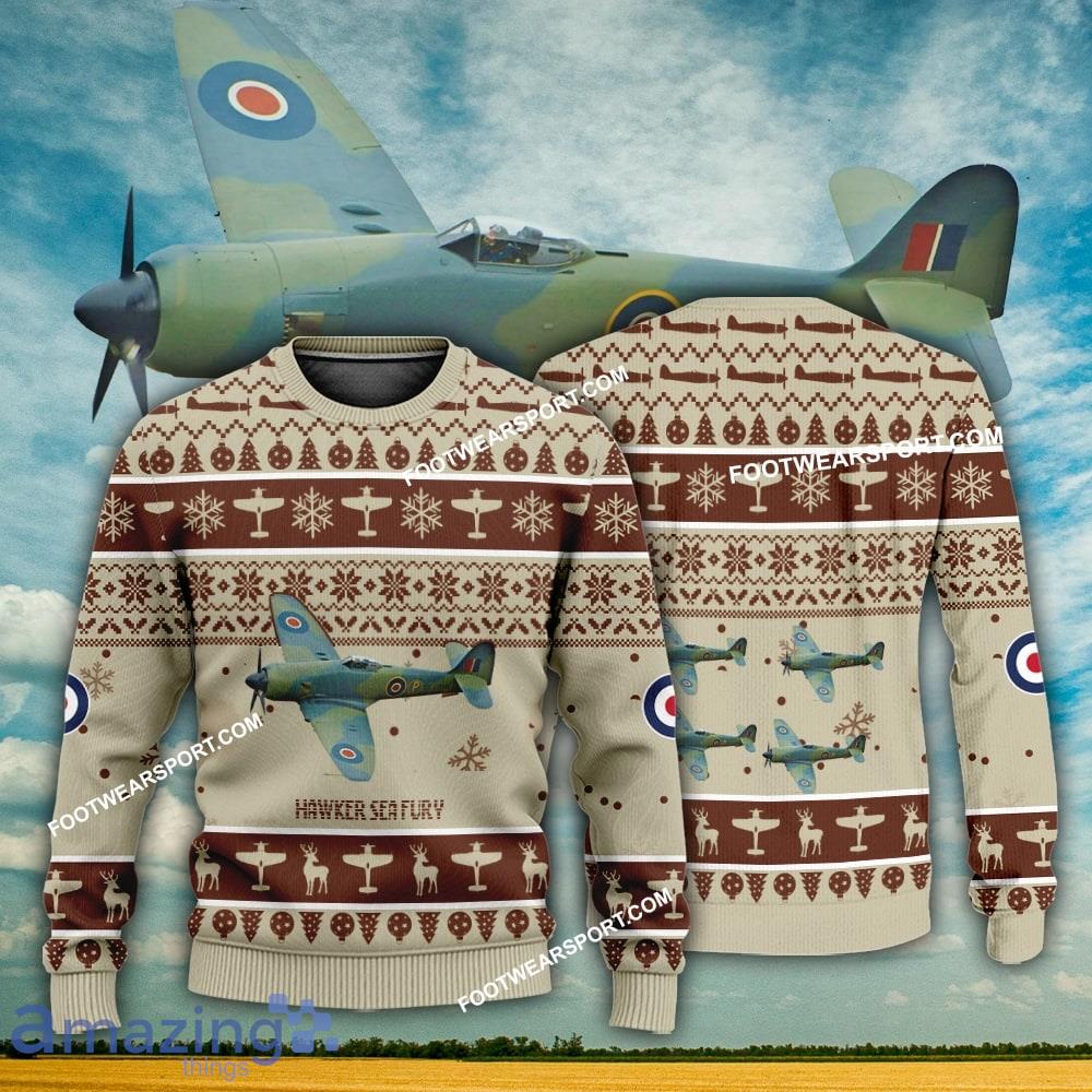 BEST Hawker Sea Fury Aircraft 3D Sweater For Men Women image BEST Hawker Sea Fury Aircraft 3D Sweater For Men Women - BEST Hawker Sea Fury Aircraft 3D Sweater For Men Women