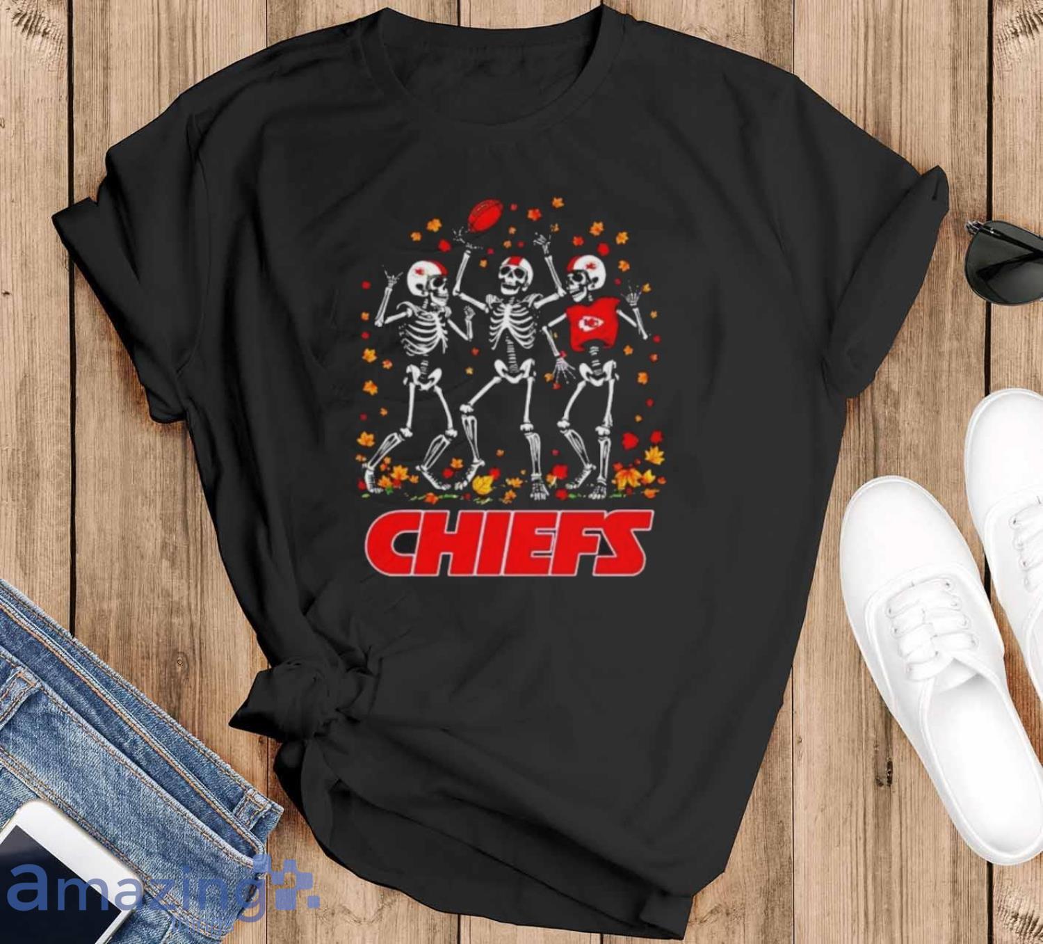 Best kansas City Chiefs skeleton players football fall season shirt image Best kansas City Chiefs skeleton players football fall season shirt - Black T-Shirt