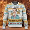 Bill Nye Safety Glasses Off Motherfckers Ugly Christmas Sweater Special Gift For Loved Ones