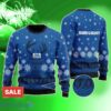 Blue Bud Light Reindeer Snowy Christmas Ugly Sweater Impressive Gift