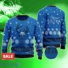 Blue Michelob Ultra Reindeer Snowy Christmas Ugly Sweater Impressive Gift