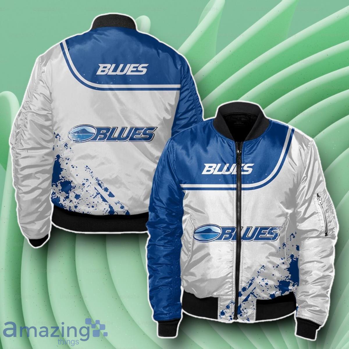Blue Rugby Bomber 3D Beautiful Gift For Everyone image Blue Rugby Bomber 3D Beautiful Gift For Everyone Product Photo 1
