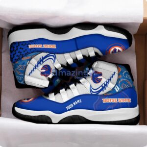 Boise State Broncos Air Jordan 11 Sneakers Custom Name Sport Team Shoes For Men And Women Product Photo 2