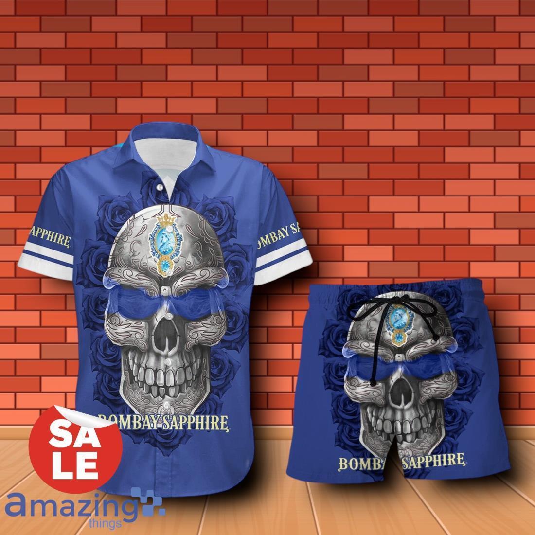 Bombay Sapphire Sukull Rose 3D Hawaiian Shirt & Shorts For Men Women image Bombay Sapphire Sukull Rose 3D Hawaiian Shirt & Shorts For Men Women Product Photo 1