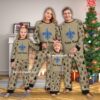 Bonding Diamond Logo New Orleans Saint Family Pajamas Set Christmas For Men Women Kids