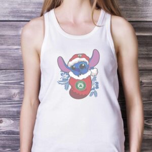 Boston Celtics Christmas Stitch In The Sock Funny Christmas NBA T-Shirt - White Ladies Tank Top