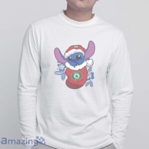 Boston Celtics Christmas Stitch In The Sock Funny Christmas NBA T-Shirt - White Sweatshirt