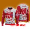 Boston Red Sox MLB Custom Name Christmas Ugly Sweater 3D For Men Women