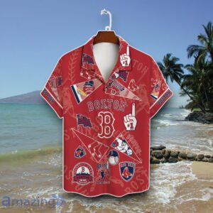 Boston Red Sox Print Hawaiian Shirt Best Gift Product Photo 2