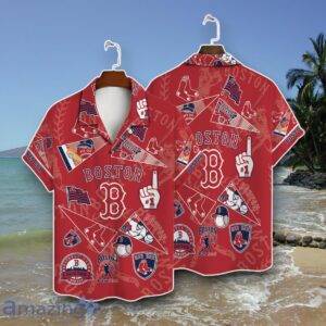 Boston Red Sox Print Hawaiian Shirt Best Gift Product Photo 1