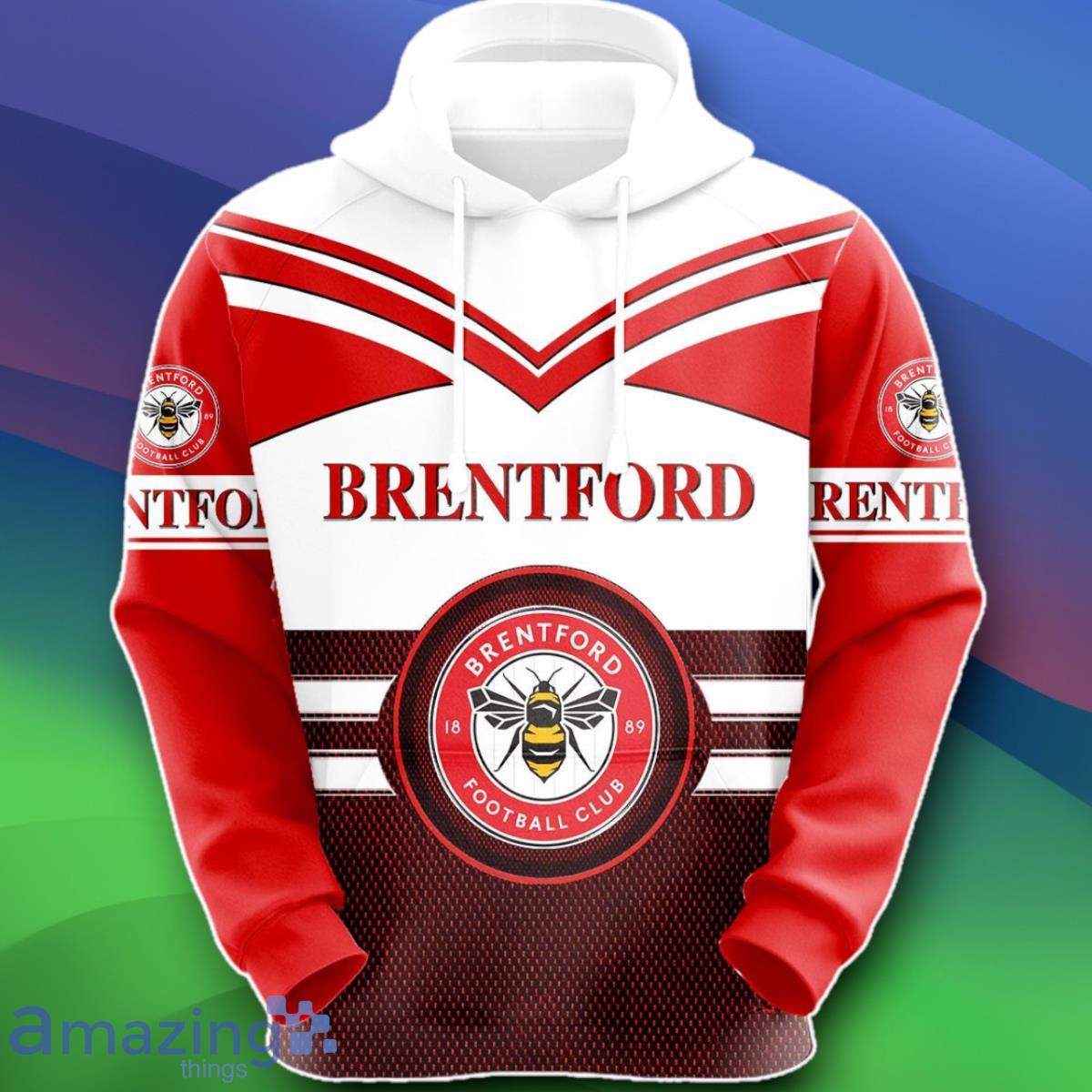 Brentford 3D Hoodies, 3D T Shirt, All Over Print For Fans Custom Name image Brentford 3D Hoodies, 3D T-Shirt, All Over Print For Fans Custom Name Product Photo 1