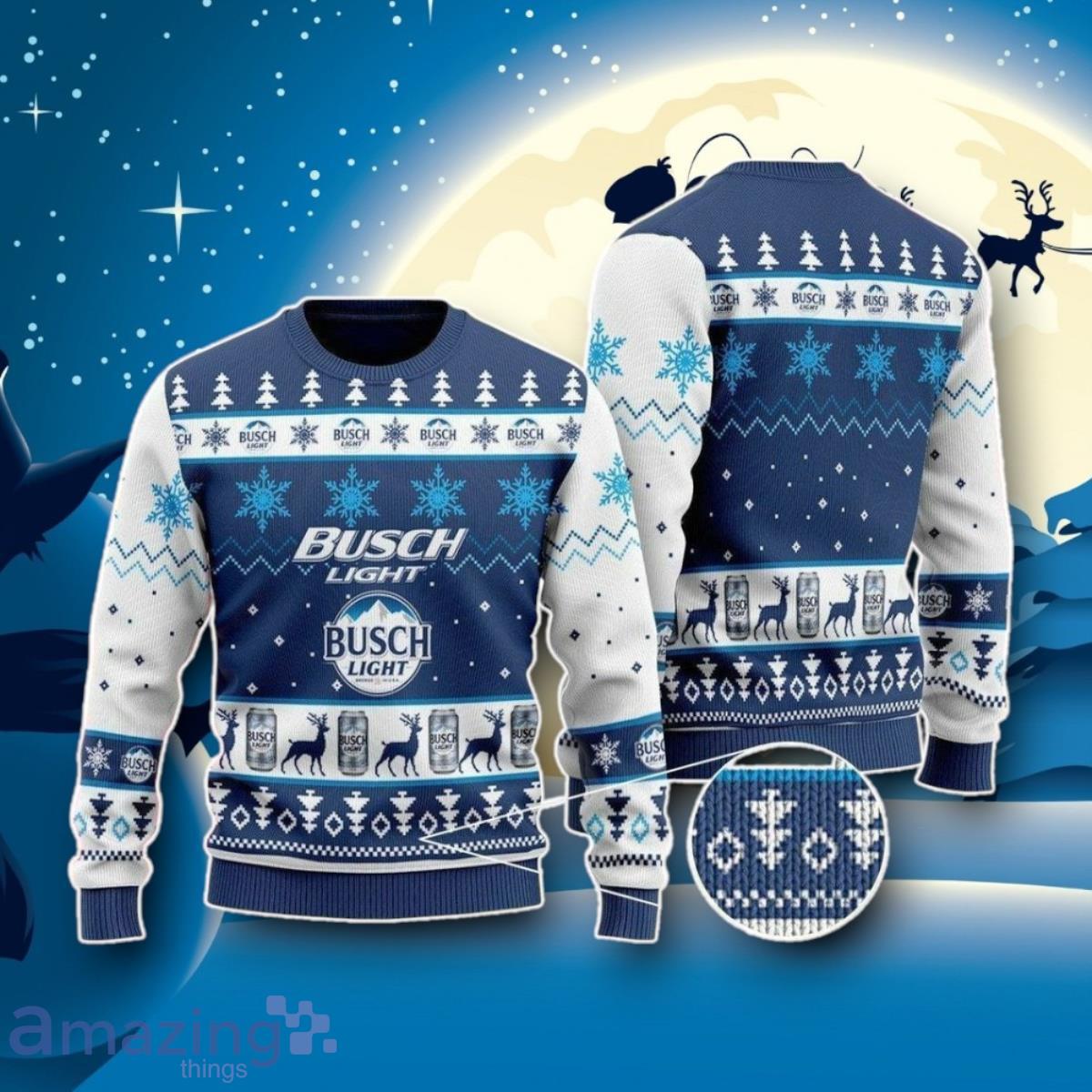 Bud Lightt Beer Christmas Ugly 3D Sweater Impressive Gift image Bud Lightt Beer Christmas Ugly 3D Sweater Impressive Gift Product Photo 1