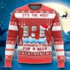 Budweiser It’s The Most Wonderful Time For A Beer Ugly 3D Sweater Impressive Gift