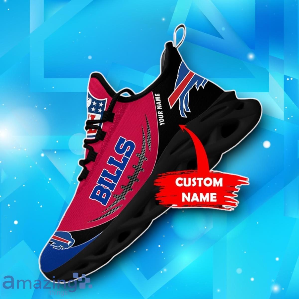 Buffalo Bills Custom Name NFL Max Soul Shoes Luxury Gift Fan Gift image Buffalo Bills Custom Name NFL Max Soul Shoes Luxury Gift Fan Gift Product Photo 1
