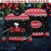 Bugatti Car Racing Snoopy Driving A Car Christmas 3D Sweater Gift Holidays