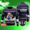 Bulldog Drink Pabst Blue Ribbon Beer Christmas Ugly Sweater Impressive Gift