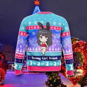 Bunny Girl Senpai Rascal Does Not Dream Of Bunny Girl Senpai Ugly Christmas 3D Sweater Best Gift Product Photo 2