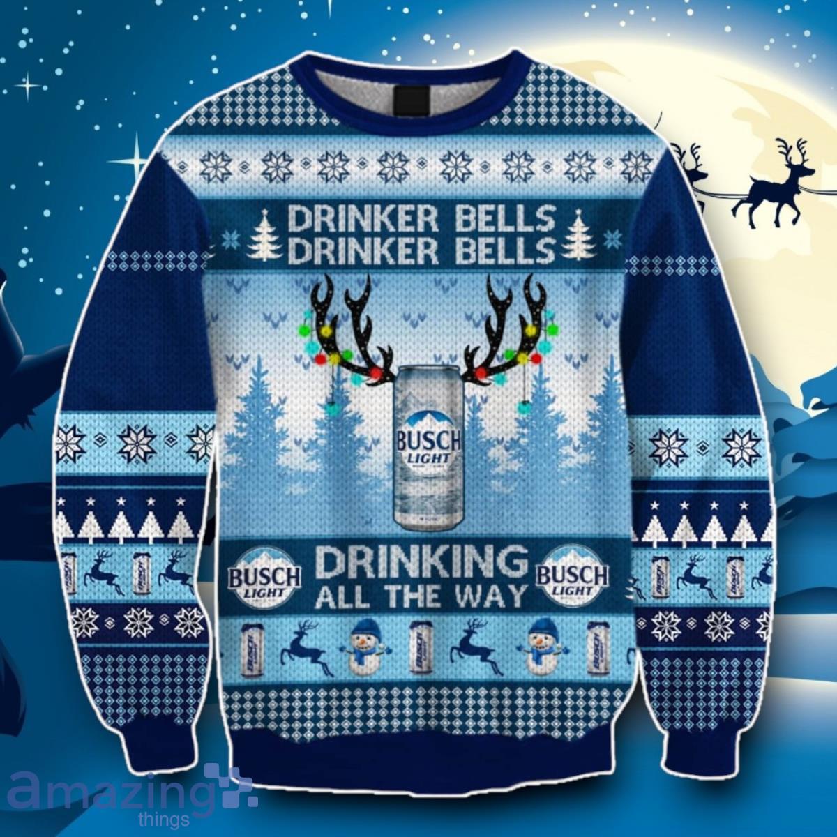 Busch Light Christmas Ugly Christmas Sweater image Busch Light Christmas Ugly Christmas Sweater Product Photo 1