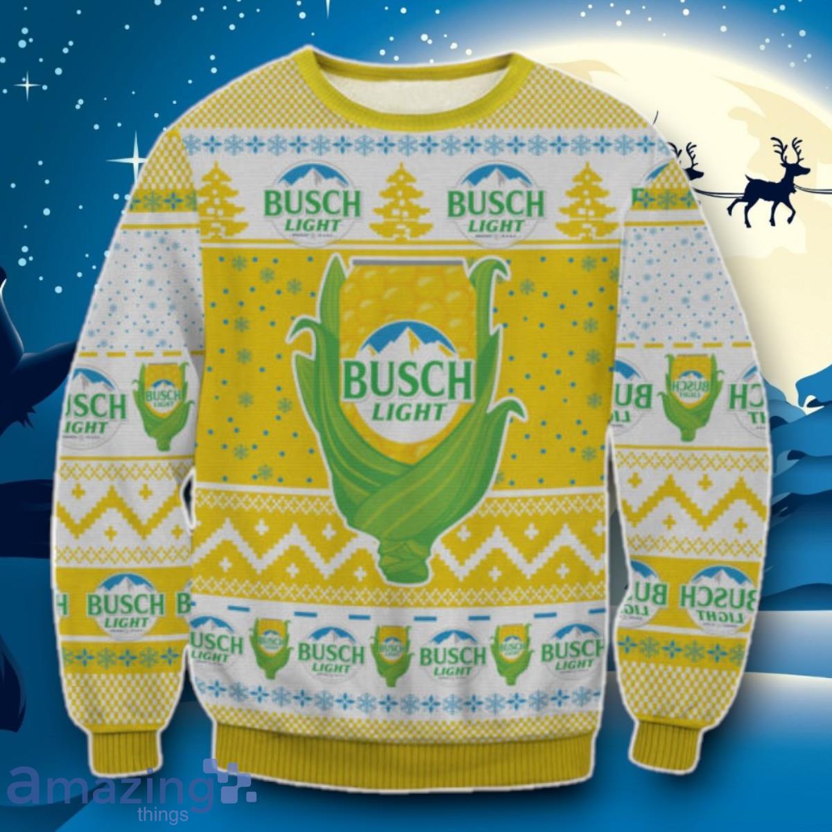 Busch Light Corn Knitting Pattern Ugly 3D Sweater Impressive Gift image Busch Light Corn Knitting Pattern Ugly 3D Sweater Impressive Gift Product Photo 1